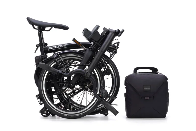 Brompton Electric P Line with SuperRoll+ 4-Speed Folding Bike 2026 in Matt Black-5