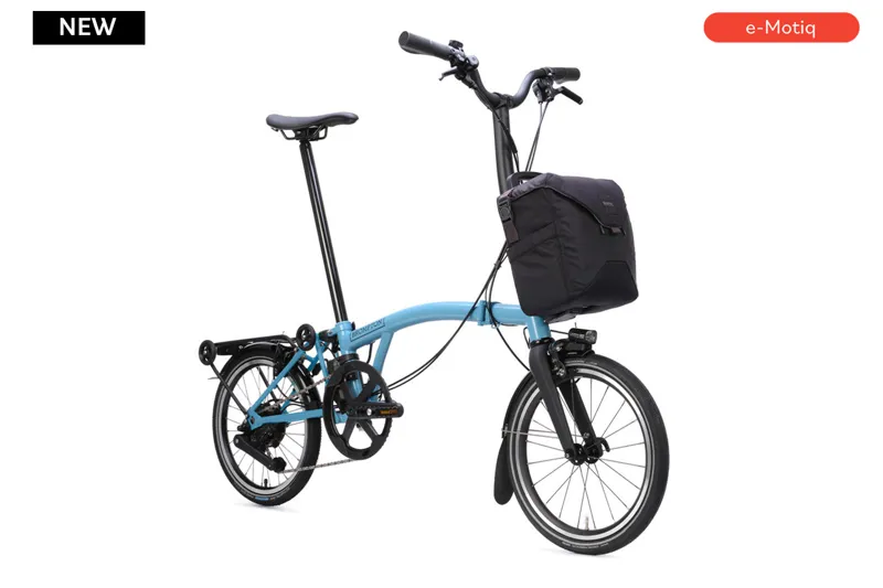 Brompton Electric P Line with SuperRoll+ 4-Speed Folding Bike 2026 in Cloud Metallic-1