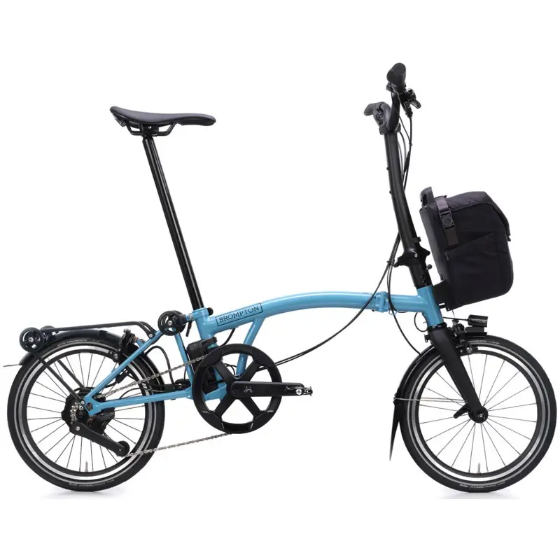 Balfes Bikes Brompton Electric P Line with SuperRoll+ 4-Speed Folding Bike 2026 in Cloud Metallic | Free postage over £30, £10 off first order, price match & 0% finance.
