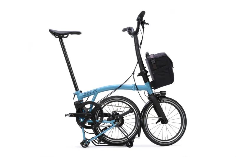 Brompton Electric P Line with SuperRoll+ 4-Speed Folding Bike 2026 in Cloud Metallic-2