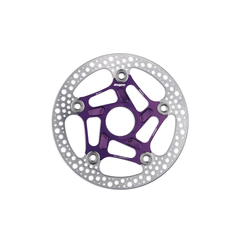 Balfes Bikes Hope RX Centre Lock Disc 160mm Rotor in Purple | Free postage over £30, £10 off first order, price match & 0% finance.