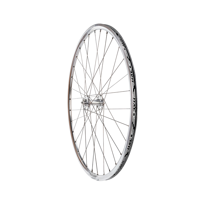 Balfes Bikes Halo Retro 700c Rim Brake Front Wheel in Silver | Free postage over £30, £10 off first order, price match & 0% finance.