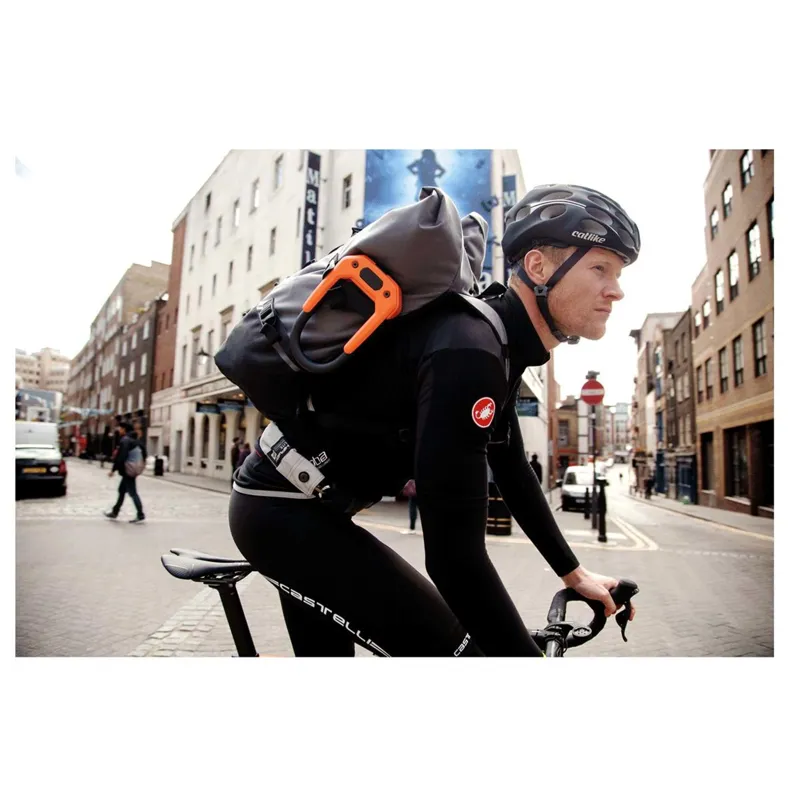 Hiplok DX Hardened Steel D-Lock in Orange-1