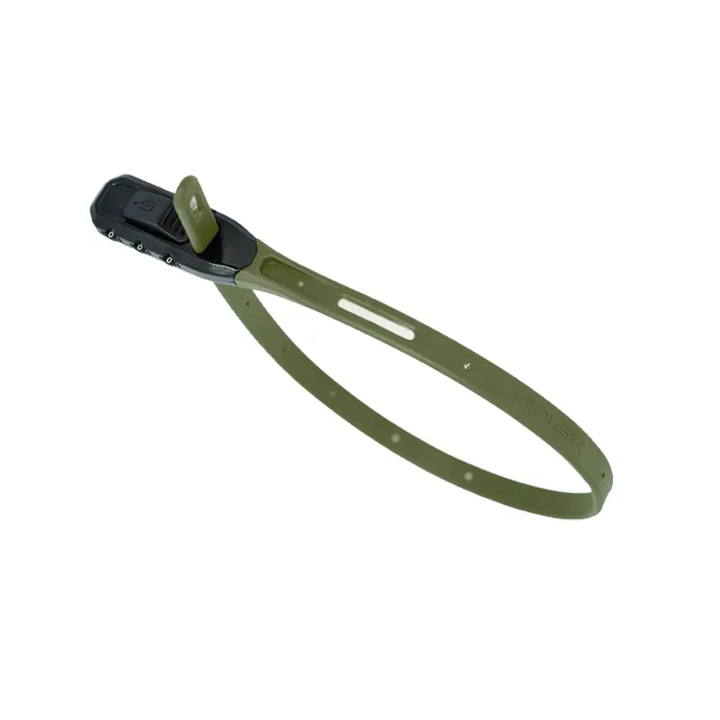 Hiplok Z-Lok Combo Armoured 43 cm Reuseable Tie Single in Green