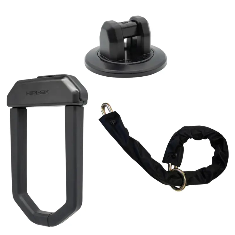 Balfes Bikes HIPLOK DX1000 D Lock with HIPLOK A1000 Wall + Ground Anchor and Hiplok XL Maximum Security | Free postage over £30, £10 off first order, price match & 0% finance.