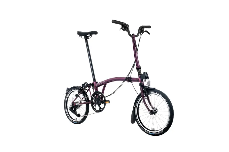 Brompton P Line 4-Speed Folding Bike 2025 in Amethyst Lacquer-2