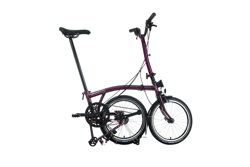 Brompton P Line 4-Speed Folding Bike 2025 in Amethyst Lacquer-1