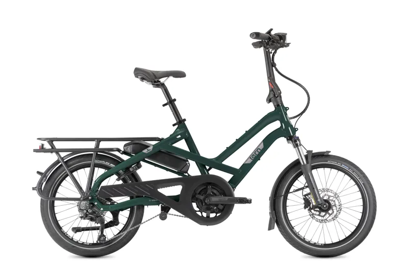 Balfes Bikes Tern HSD P10 Electric Cargo Bike 2025 in Blue-Green | Free postage over £30, £10 off first order, price match & 0% finance.