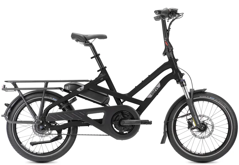 Balfes Bikes Tern HSD P5i Electric Cargo Bike 2026 in Satin Black | Free postage over £30, £10 off first order, price match & 0% finance.