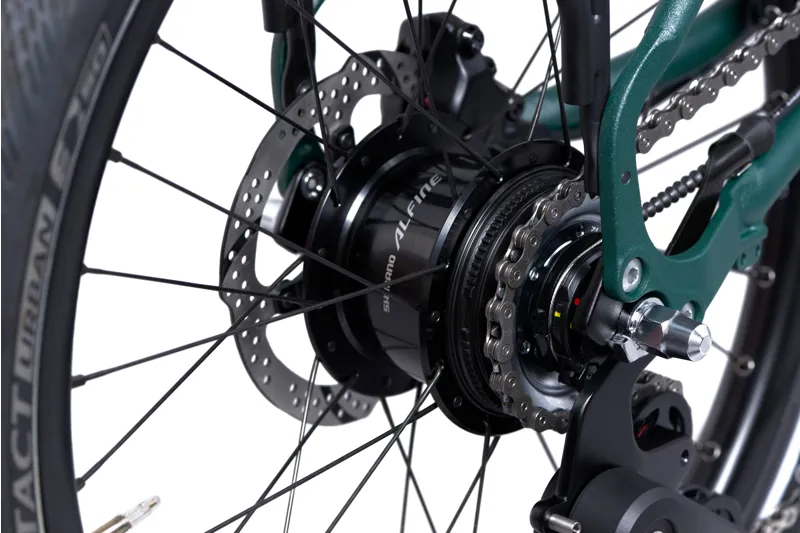 Brompton G Line with Roller Frame 8 Speed Folding Bike 2025 in Forest Green-3