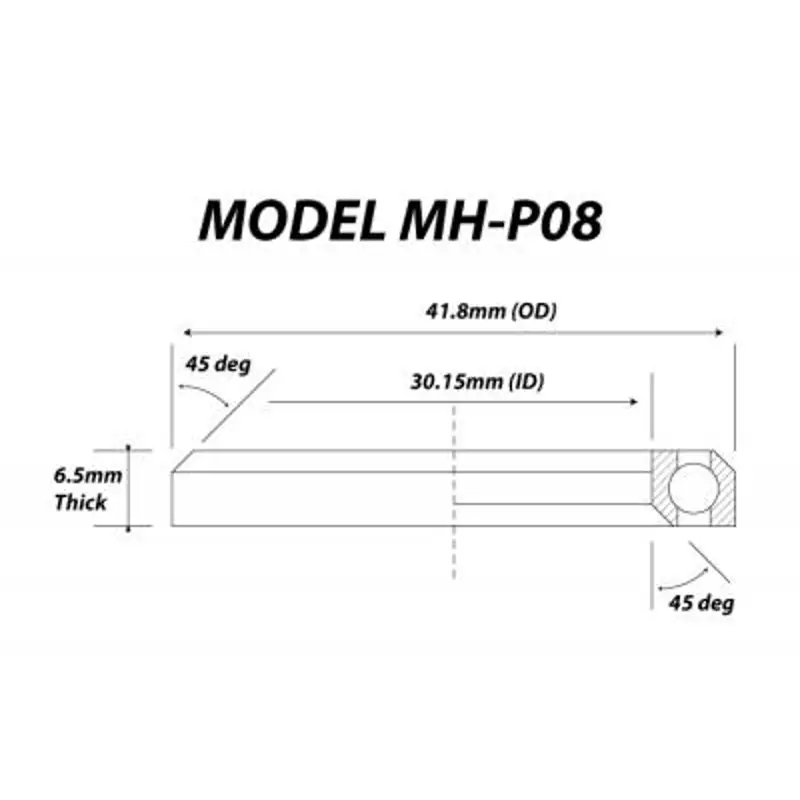 Balfes Bikes Halt MH-P08 41.8 x 30.15 x 6.5 Bearing | Free postage over £30, £10 off first order, price match & 0% finance.