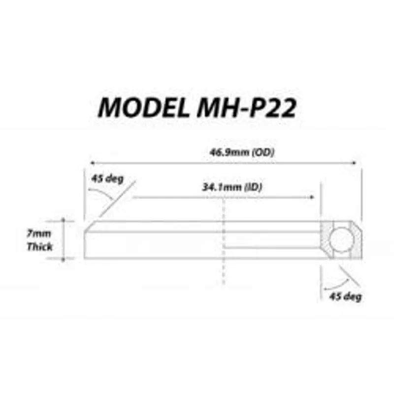 Halt MH-P22 Headset Bearing 46.9 x 34.1 x 7