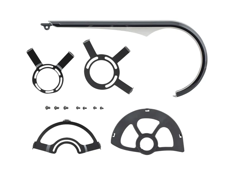 Herrmans SLIM 38/40 Tooth Chainguard and Hardware in Black/Clear