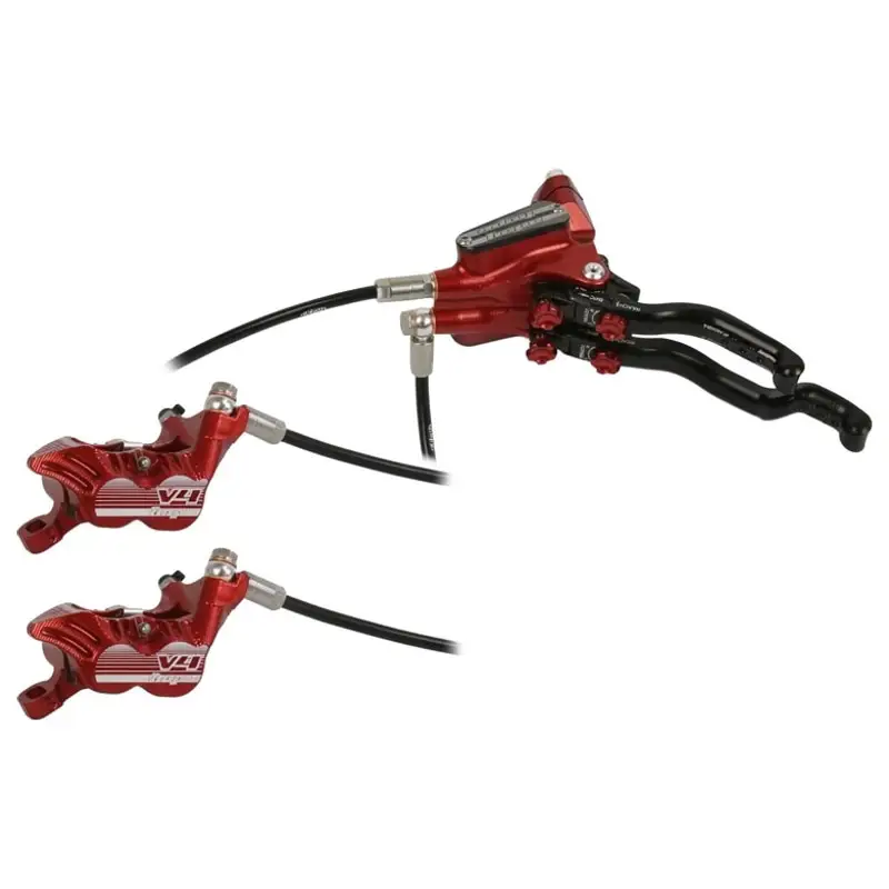 Balfes Bikes Hope Tech 3 v4 DUO No Rotor L/H in Red | Free postage over £30, £10 off first order, price match & 0% finance.
