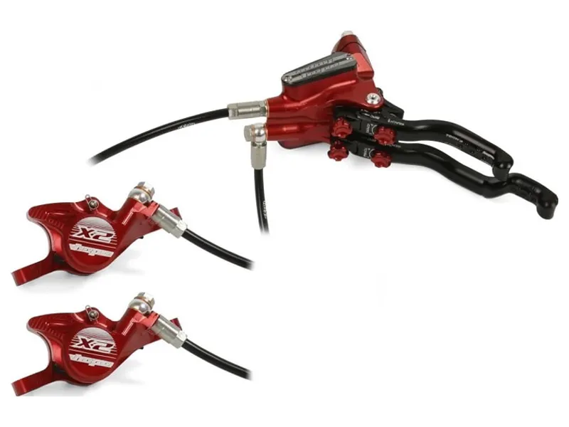 Hope Tech 3 X2 DUO No Rotor Left Hand in Red