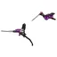 Hope Tech 4 V4 No Rotor Braided Left Hand in Black/Purple