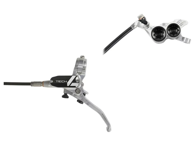 Hope Tech 4 V4 No Rotor L/H Brake in Silver/Black