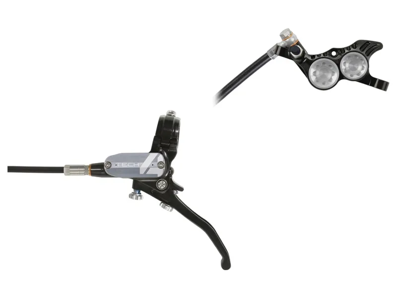 Hope Tech 4 V4 No Rotor R/H Brake in Black/Silver