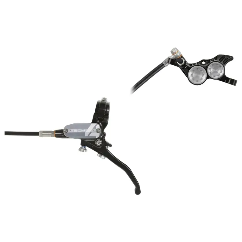 Balfes Bikes Hope Tech 4 V4 No Rotor Right Hand Brake in Black/Silver | Free postage over £30, £10 off first order, price match & 0% finance.