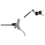 Hope Tech 4 V4 No Rotor R/H Brake in Silver/Black