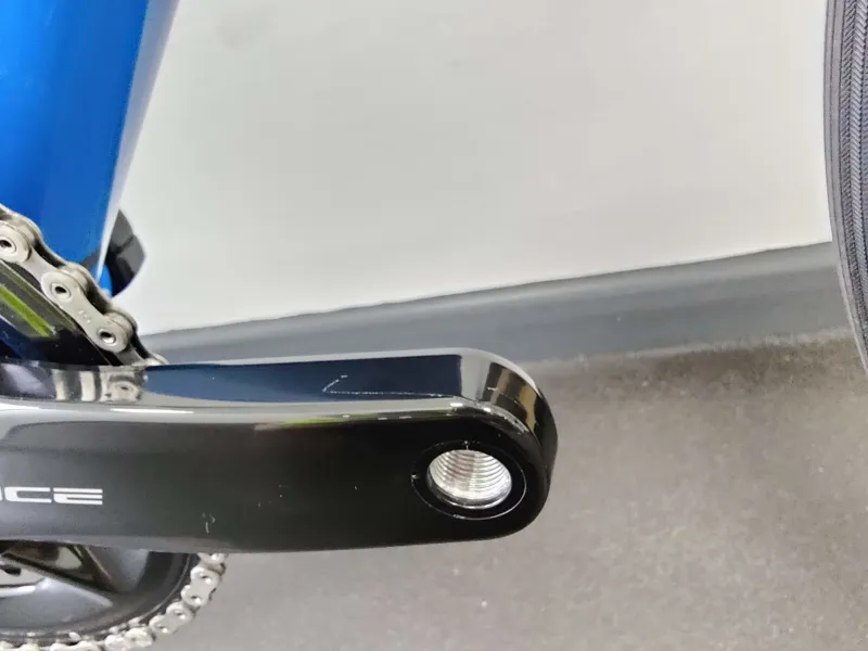 EX DISPLAY BMC Roadmachine 01 One Dura Ace Di2 Disc Carbon Road Bike 54cm 2022 in Blue-6