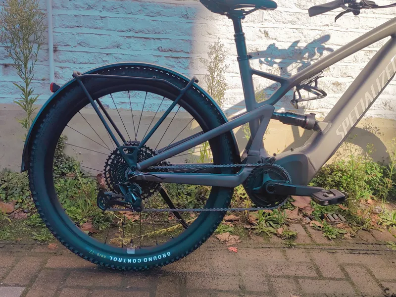 EX DISPLAY Specialized Turbo Tero X 4.0 Full Suspension Electric Mountain Bike X-Large 2023 in Gunmetal/White Mountains-3