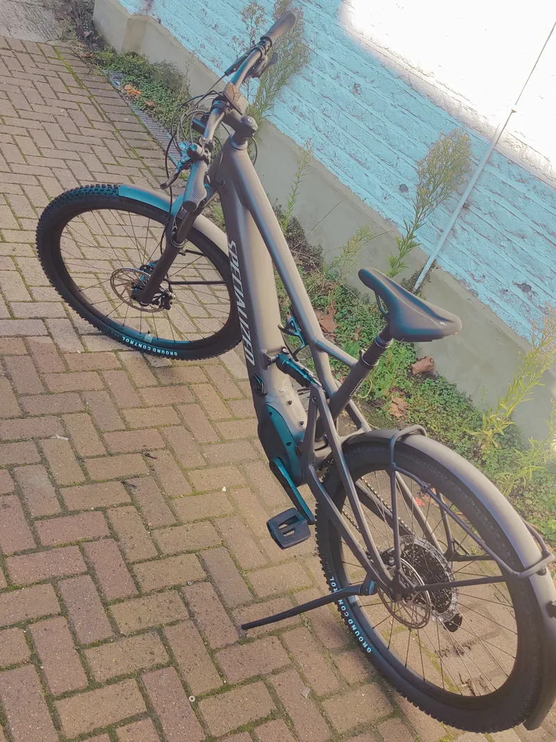 EX DISPLAY Specialized Turbo Tero X 4.0 Full Suspension Electric Mountain Bike X-Large 2023 in Gunmetal/White Mountains-2