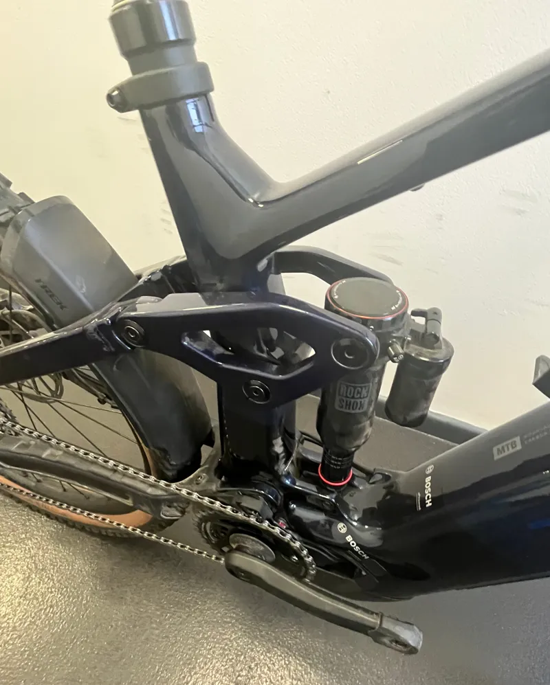 EX DEMO Trek Rail+ 9.7 Gen 5 Electric Full Suspension Mountain Bike Medium 2026 in Navy Smoke-2