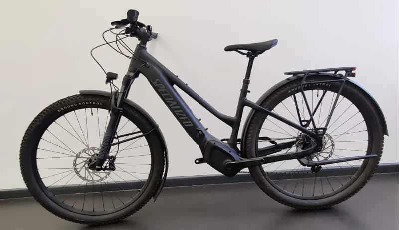 EX DEMO Specialized Turbo Tero 4.0 Step-Through EQ Electric Hardtail Mountain Bike Small 2024 in Black-1