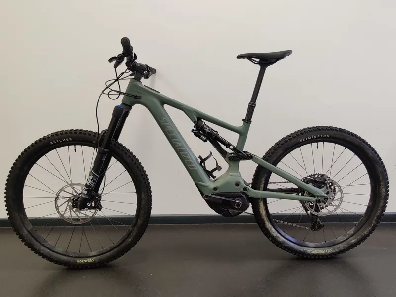 EX DEMO Specialized Turbo Levo Comp Alloy Full Suspension Electric Mountain Bike S4 2024 in Sage Green Grey-1