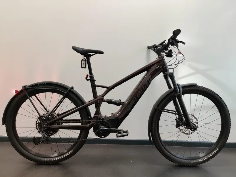 EX DEMO Specialized Turbo Tero X 5.0 Full Suspension Electric Mountain Bike Large 2024 in Red Onyx/Smoke