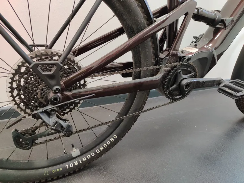 EX DEMO Specialized Turbo Tero X 5.0 Full Suspension Electric Mountain Bike Large 2024 in Red Onyx/Smoke-5