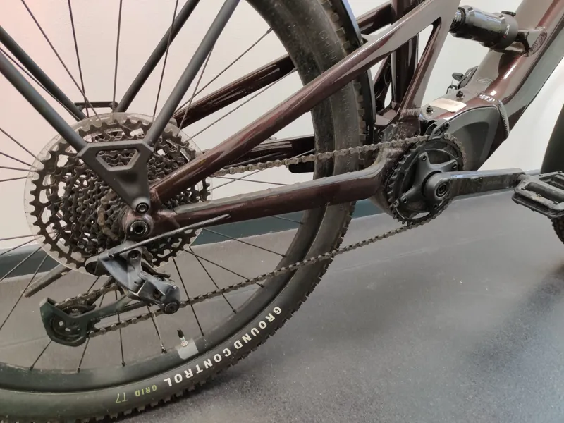 EX DEMO Specialized Turbo Tero X 5.0 Full Suspension Electric Mountain Bike Large 2024 in Red Onyx/Smoke-4