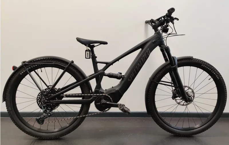 EX DEMO Specialized Turbo Tero X 6.0 Full Suspension Electric Mountain Bike Medium 2024 in Black/Smoke