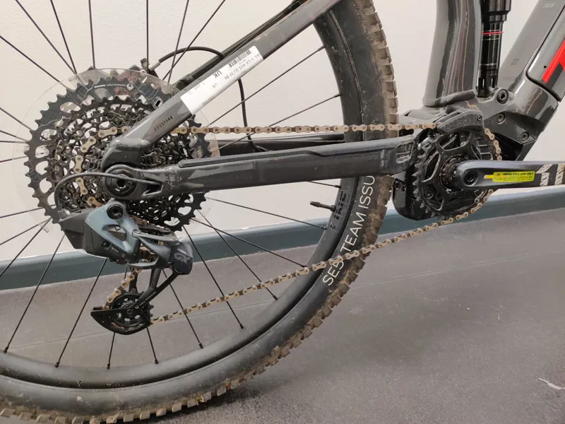 EX DEMO Trek Rail 9 GX AXS Full Suspension Electric Mountain Bike Medium 2024 in Black-4