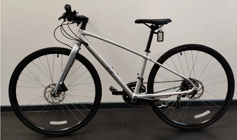 EX DISPLAY Trek FX 2 Disc Small Hybrid Bike 2023 in Quicksilver-1