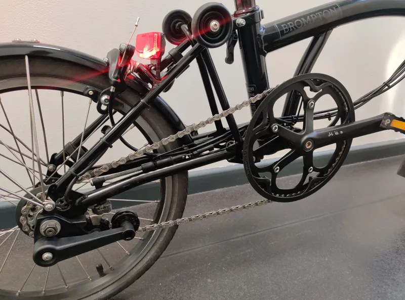 EX DEMO Brompton Electric C Line Urban High Folding Bike 2022 in Black-1