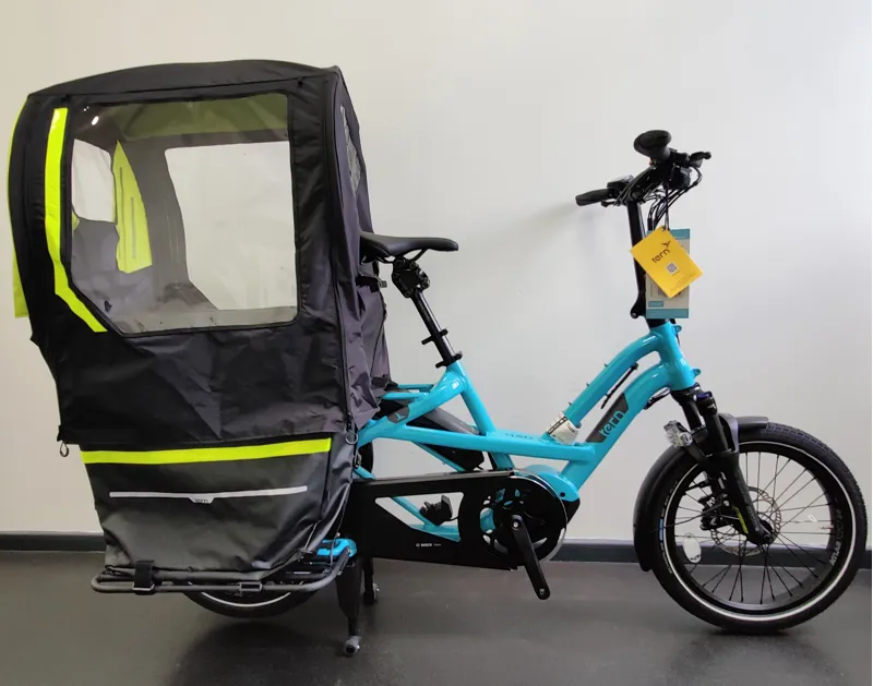 Tern GSD S10 LX 500wh Performance CX Electric Cargo Bike 2025 in Blue with Clubhouse Fort Bundle-1
