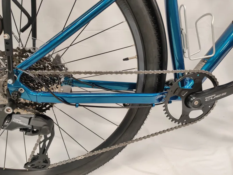 ONE OFF Giant Roam 0 Disc Hybrid Bike Medium 2025 in Sea Sparkle With Equipment Package-4