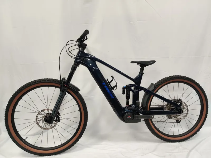 EX DEMO Trek Rail+ 9.7 Gen 5 Electric Full Suspension Mountain Bike Large 2026 in Navy Smoke-5