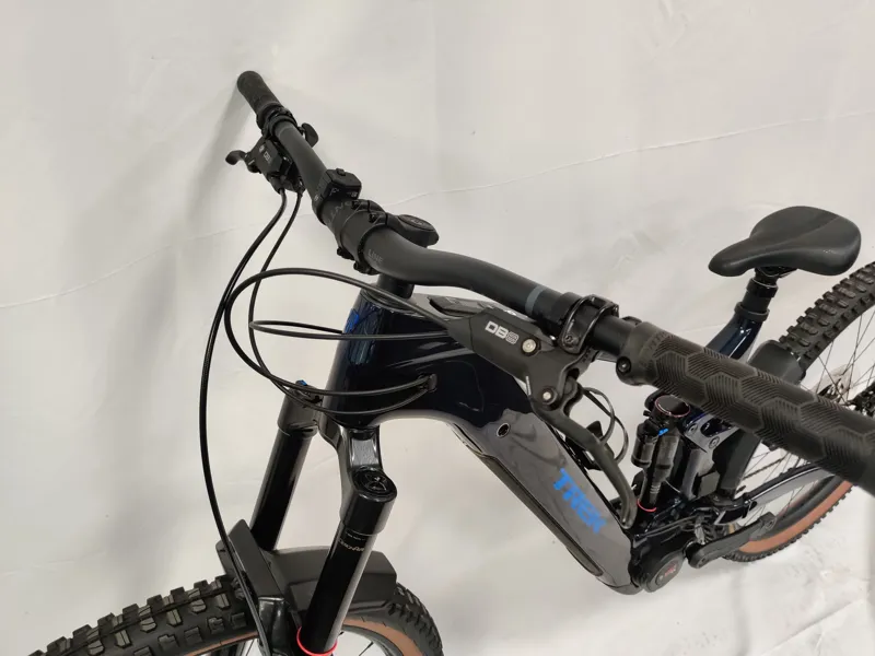 EX DEMO Trek Rail+ 9.7 Gen 5 Electric Full Suspension Mountain Bike Large 2026 in Navy Smoke-9