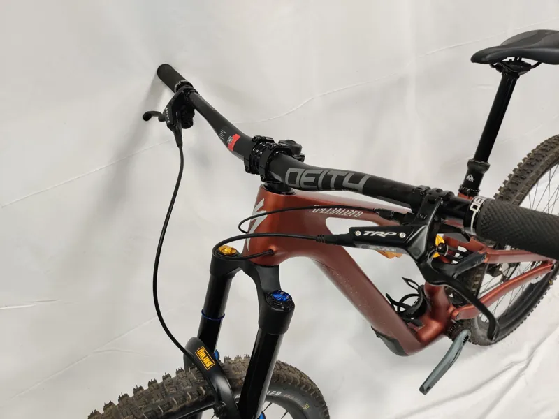 EX DEMO S3 Specialized Stumpjumper 15 Ohlins Coil T-Type Full Suspension Mountain Bike 2025 in Satin Copper Speckle-2