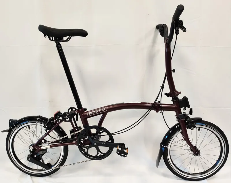 Brompton C Line 4-Speed Folding Bike 2026 in Red Plum-8