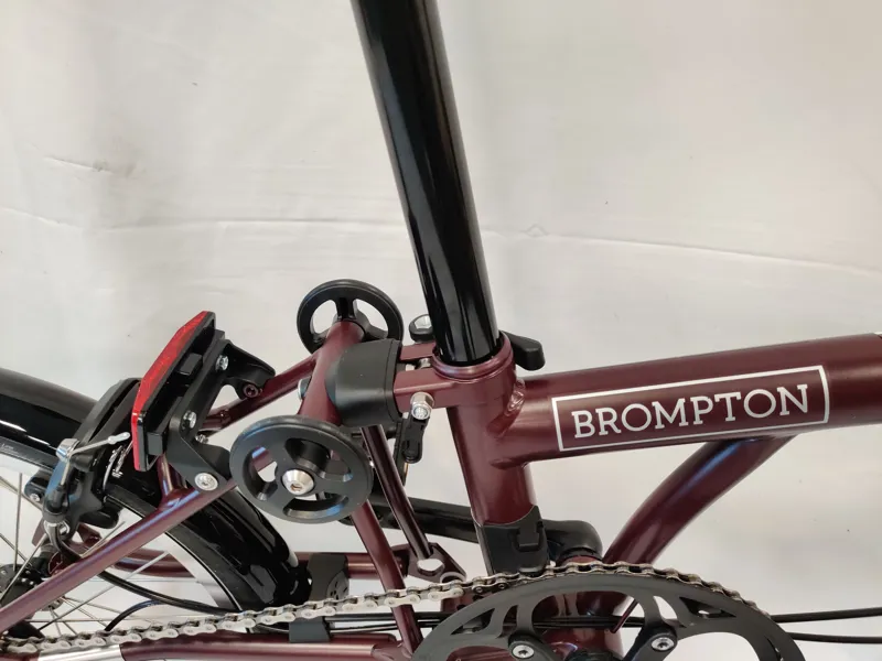 Brompton C Line 4-Speed Folding Bike 2026 in Red Plum-10