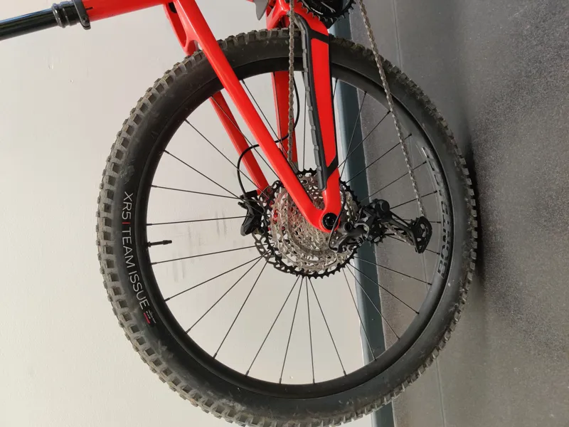 EX DEMO Trek Fuel EXe 9.7 SLX/XT Electric Full Suspension Mountain Bike Large 2025 in Lava Red-6
