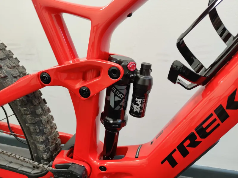 EX DEMO Trek Fuel EXe 9.7 SLX/XT Electric Full Suspension Mountain Bike Large 2025 in Lava Red-4