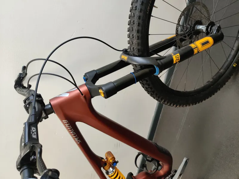 EX DEMO Specialized Stumpjumper 15 Ohlins Coil T-Type Full Sus MTB Size S4 2025 in Satin Copper Speckle-12