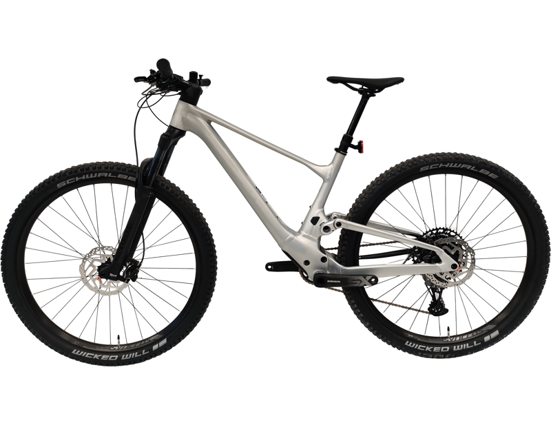 Scott Spark 970 Full Suspension Mountain Bike 2025 in Silver -2
