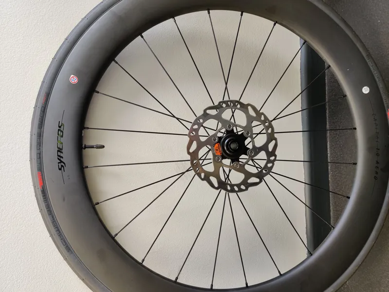 EX DISPLAY Scott Syncros Capital 1.0 60 Wheelset With Schwalbe Pro One Tyre and Rotor Bundle-10