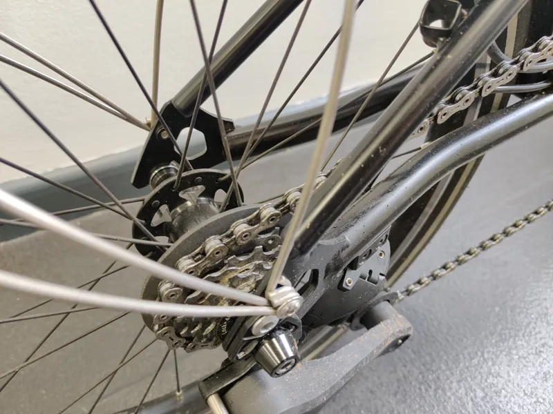 EX DEMO Brompton P Line 4 speed Mid handlebar Extended seatpost Folding Bike 2025 in Flame Lacquer -8